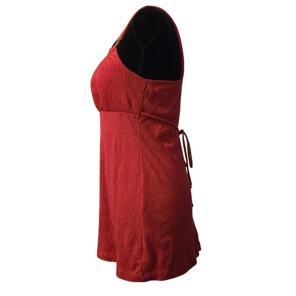 Y2K Self Esteem Top M Pink Smocked Baby Doll Gauzy Stretchy 90's - Picture 4 of 9